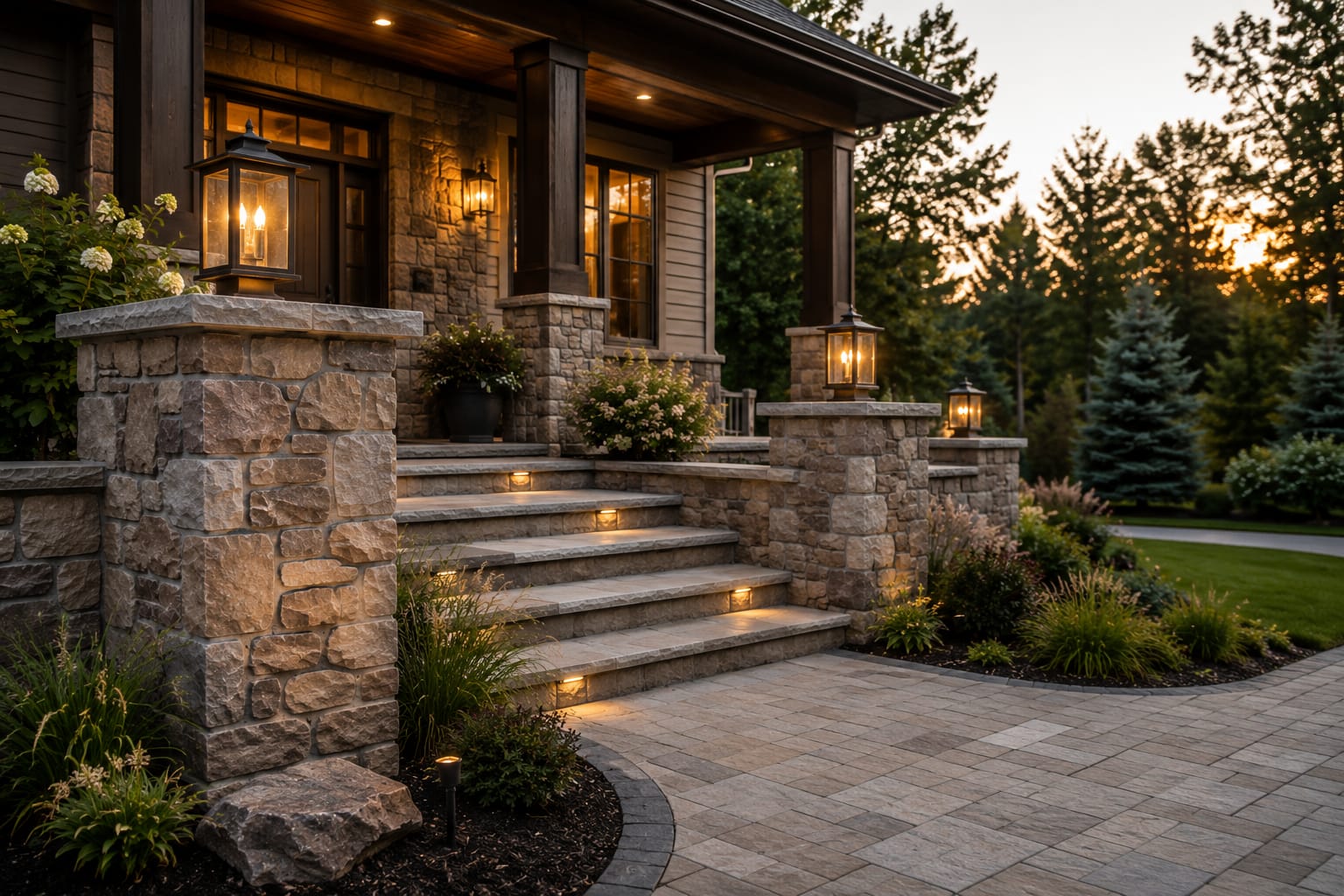 Premium masonry detail for contact page