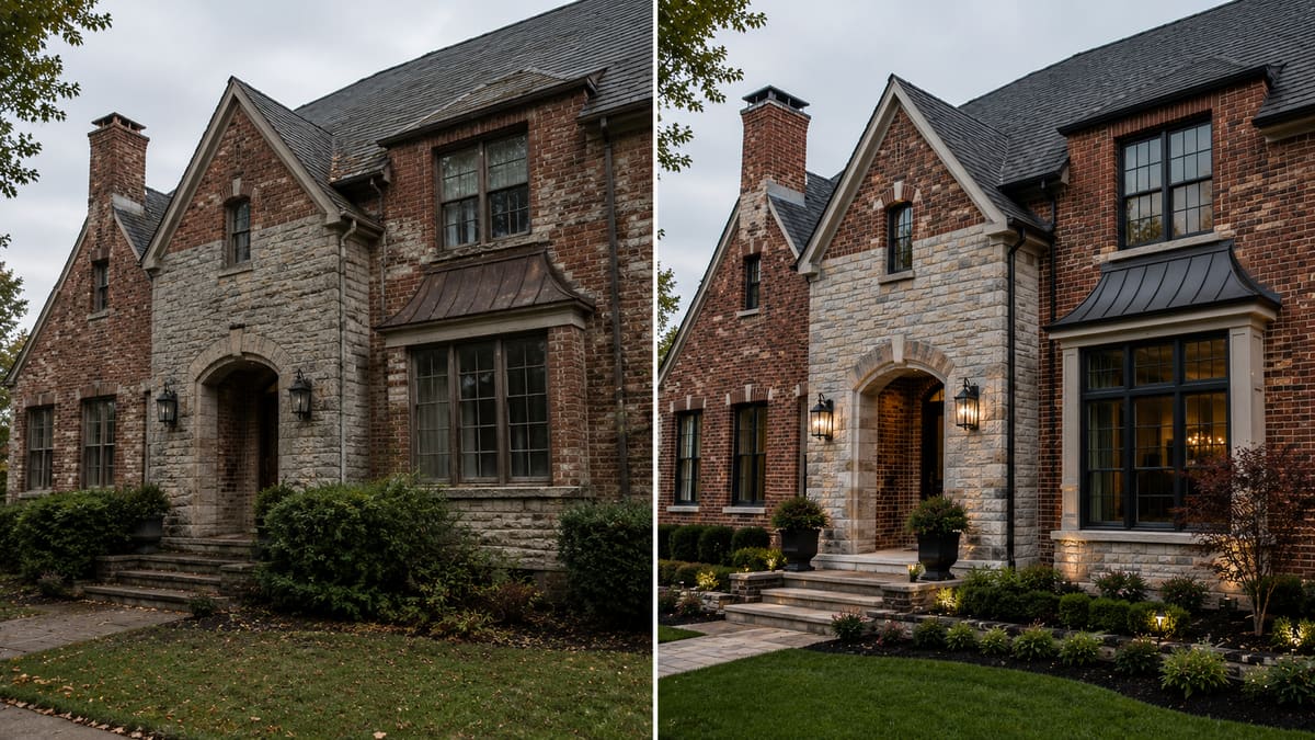 Stone Chimney Restoration by Padilla's Construction