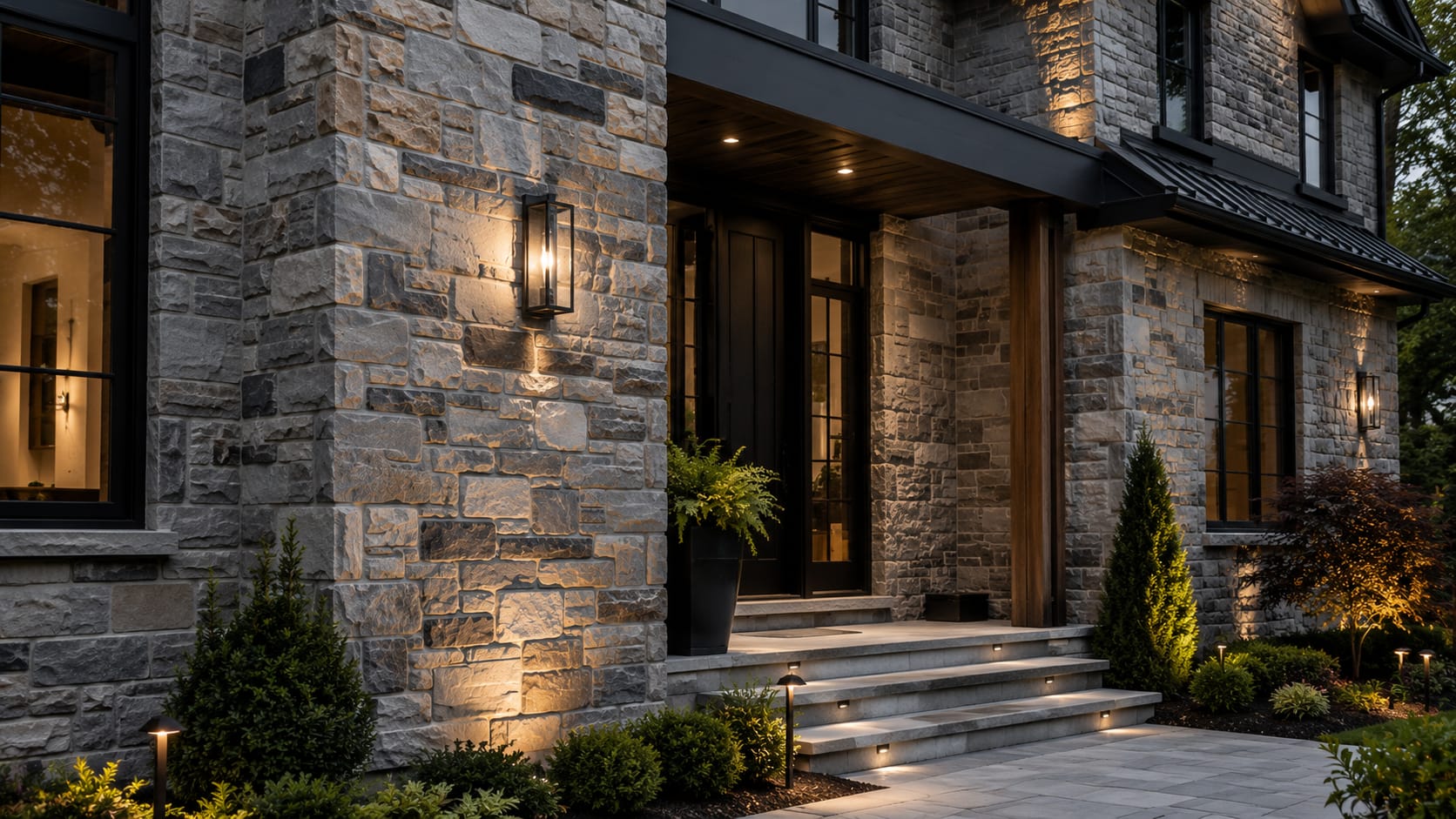 Stone Veneer masonry service by Padilla's Construction
